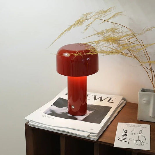 Milo Cordless Mushroom Table Lamp - goldenlumen