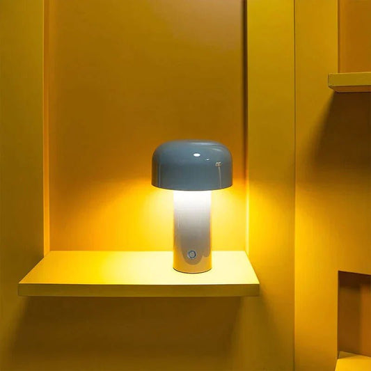 Milo Cordless Mushroom Table Lamp - goldenlumen