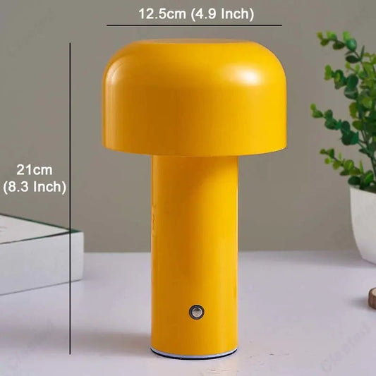 Milo Cordless Mushroom Table Lamp - goldenlumen