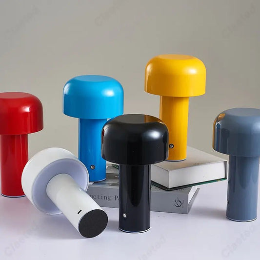 Milo Cordless Mushroom Table Lamp - goldenlumen