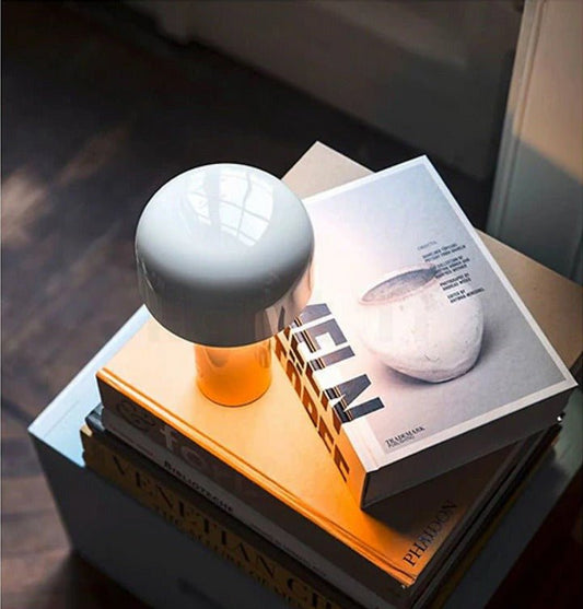 Milo Cordless Mushroom Table Lamp - goldenlumen