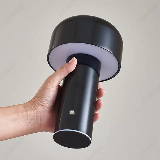 Milo Cordless Mushroom Table Lamp - goldenlumen