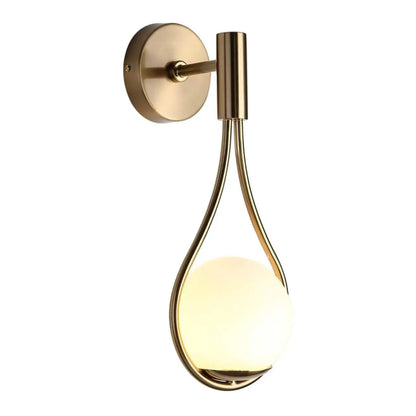 Brass Sphere Sconce - goldenlumen