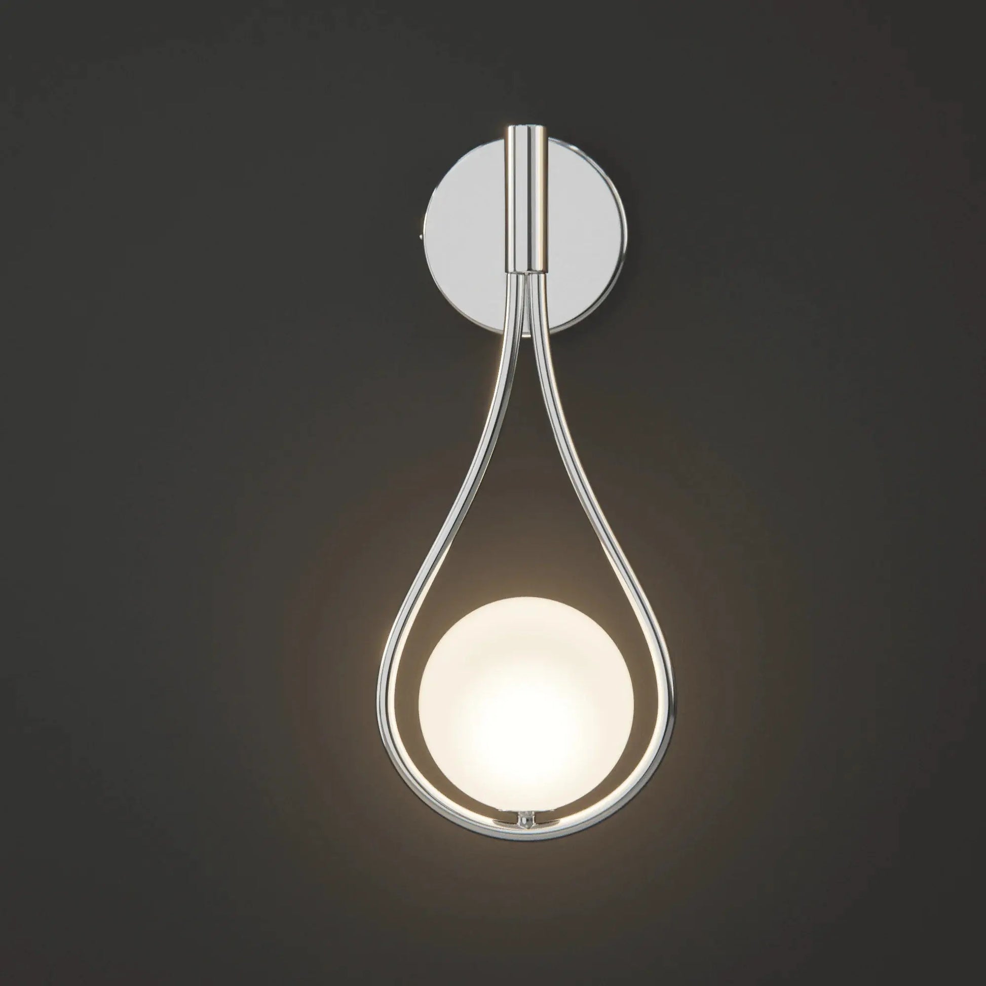 Brass Sphere Sconce - goldenlumen