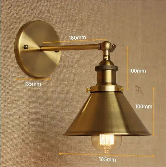 Refined Industrial Wall Lamp - goldenlumen