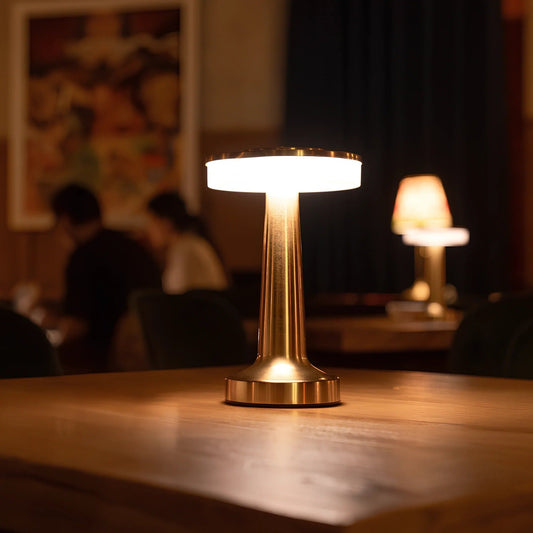 Retro Luxe cordless Table Lamp - goldenlumen
