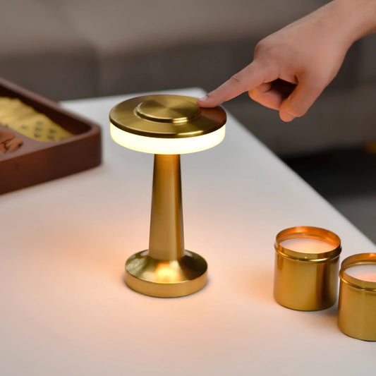 Retro Luxe cordless Table Lamp - goldenlumen