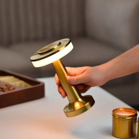Retro Luxe cordless Table Lamp - goldenlumen