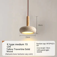 Serenite Pendant Light – Wabi-Sabi Inspired Natural Stone Lighting for Modern Interiors