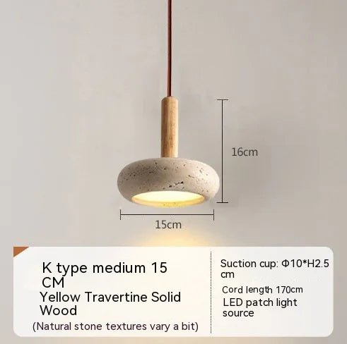 Serenite Pendant Light – Wabi-Sabi Inspired Natural Stone Lighting for Modern Interiors