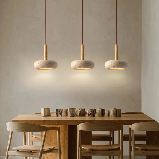 Serenite Pendant Light – Wabi-Sabi Inspired Natural Stone Lighting for Modern Interiors