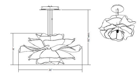 Soleil Petal Pendant Light – Elegant Lotus-Inspired Design