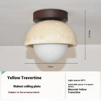 Sorai Travertine Collection– Minimal Japandi Lighting