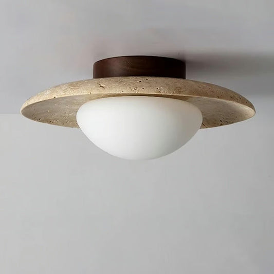 Sorai Travertine Collection– Minimal Japandi Lighting