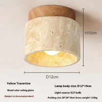 Sorai Travertine Collection– Minimal Japandi Lighting
