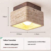 Sorai Travertine Collection– Minimal Japandi Lighting