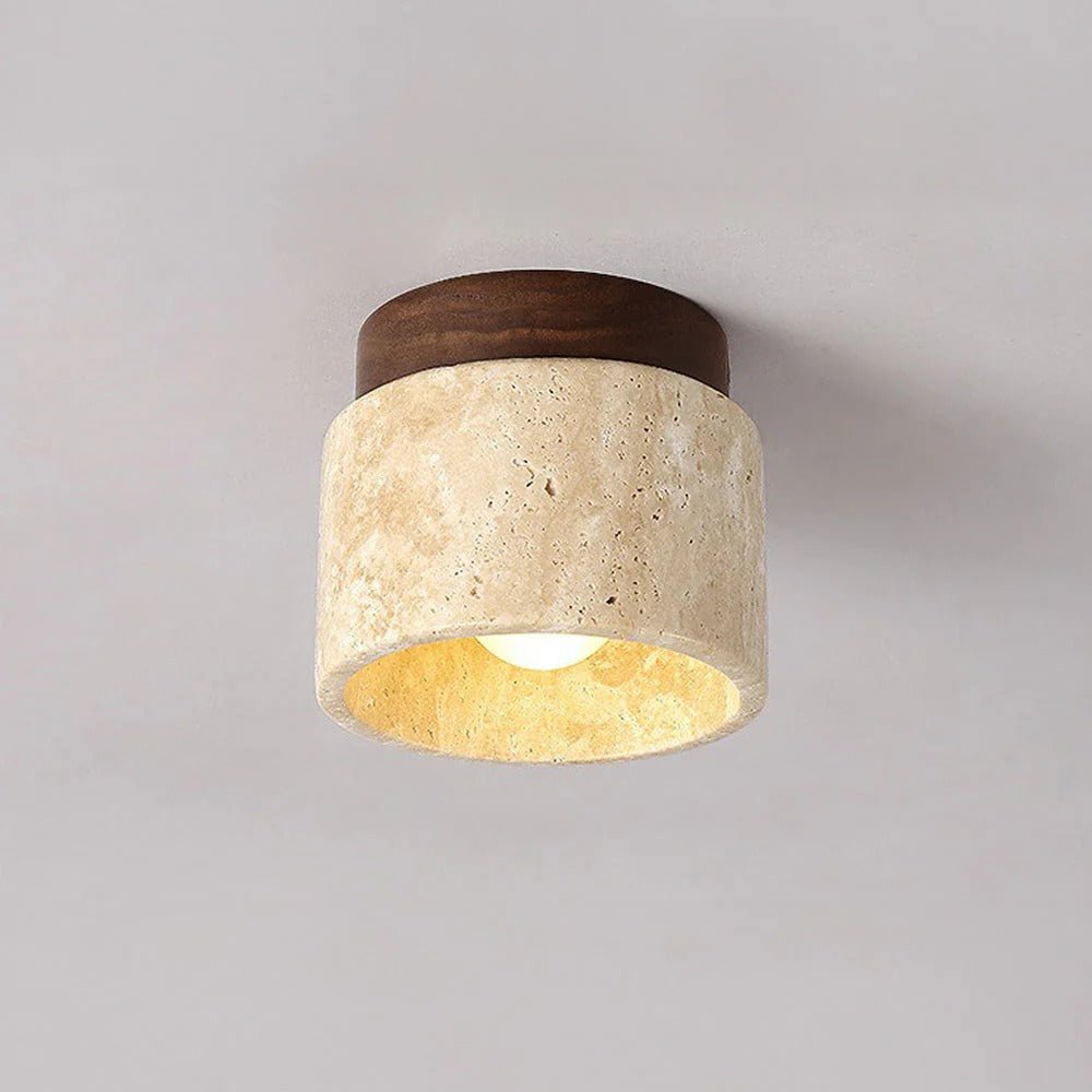Sorai Travertine Collection– Minimal Japandi Lighting