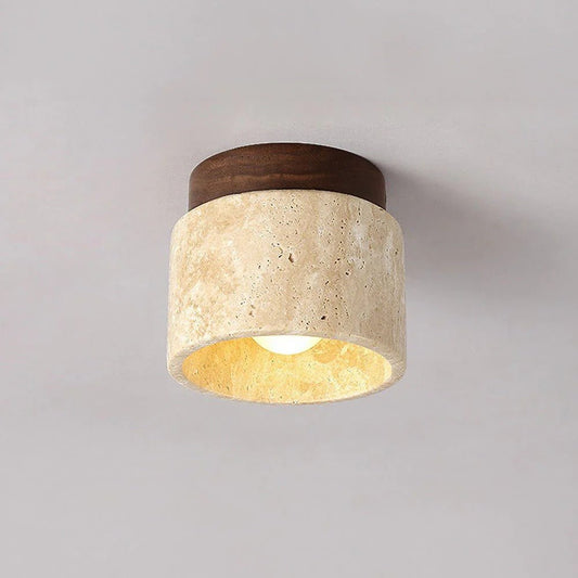 Sorai Travertine Collection– Minimal Japandi Lighting