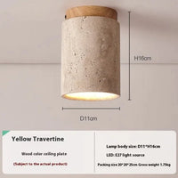 Sorai Travertine Collection– Minimal Japandi Lighting