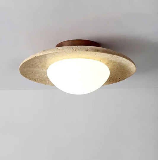 Sorai Travertine Collection– Minimal Japandi Lighting
