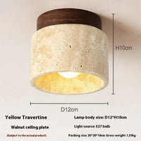 Sorai Travertine Collection– Minimal Japandi Lighting
