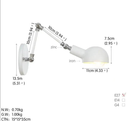 IndustrialExtend Sconce goldenlumen