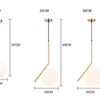Velora Pendant Lamp– Frosted Glass & Brass