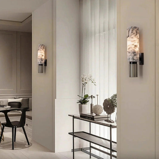 Vero Essence Wall Lamp – Organic Design with Natural Marble