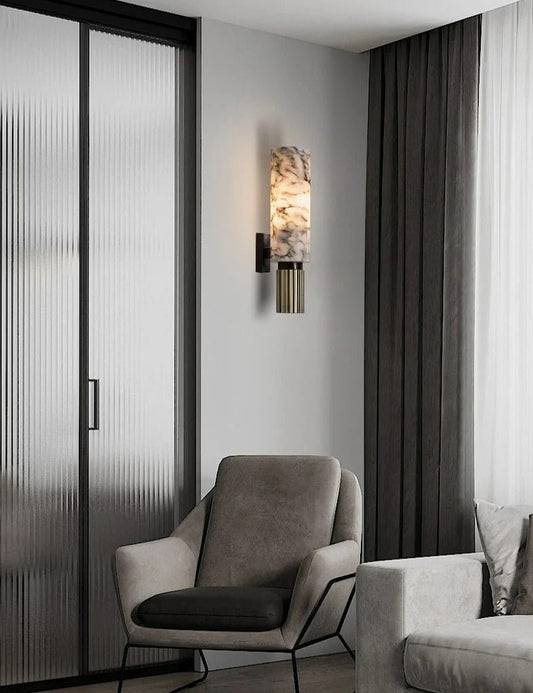 Vero Essence Wall Lamp – Organic Design with Natural Marble
