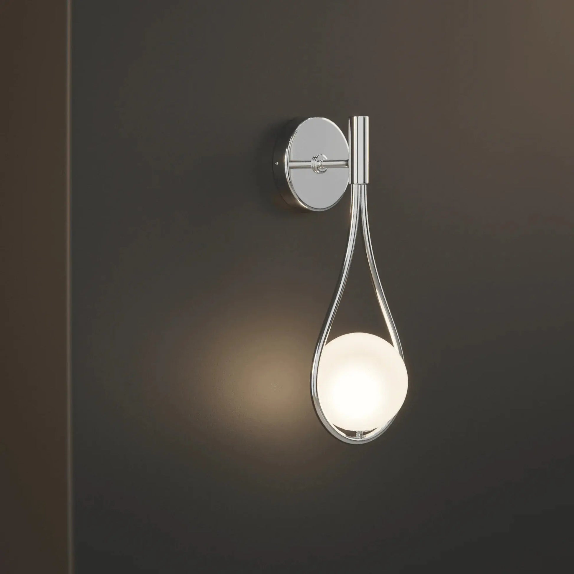 Brass Sphere Sconce - goldenlumen