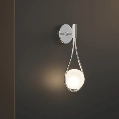 Brass Sphere Sconce - goldenlumen