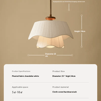 Whisper Pendant Lamp – Flowing Sculptural Fabric
