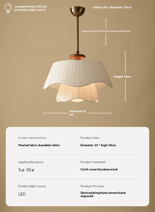 Whisper Pendant Lamp – Flowing Sculptural Fabric