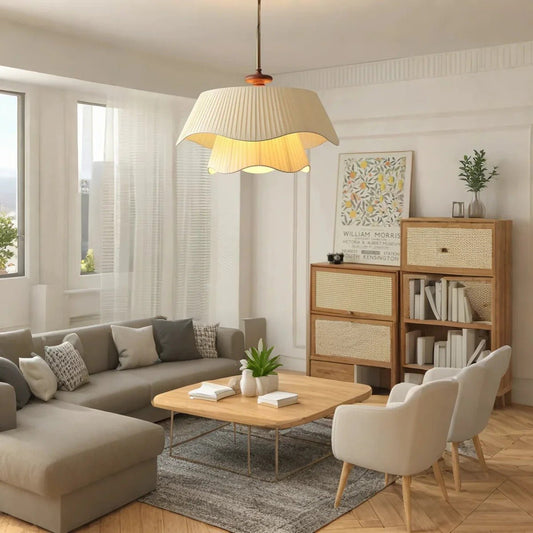Whisper Pendant Lamp – Flowing Sculptural Fabric