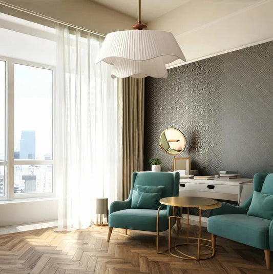 Whisper Pendant Lamp – Flowing Sculptural Fabric