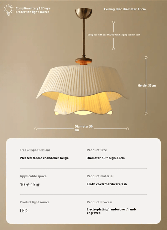 Whisper Pendant Lamp – Flowing Sculptural Fabric