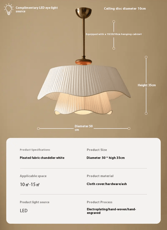 Whisper Pendant Lamp – Flowing Sculptural Fabric