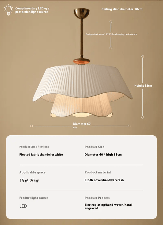 Whisper Pendant Lamp – Flowing Sculptural Fabric