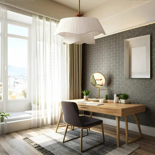 Whisper Pendant Lamp – Flowing Sculptural Fabric