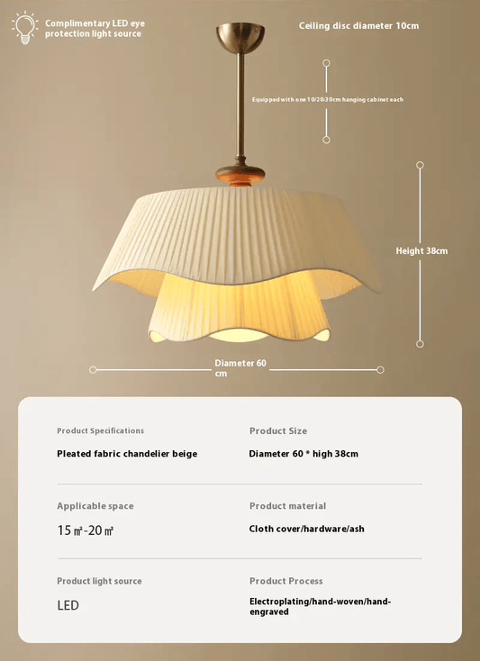 Whisper Pendant Lamp – Flowing Sculptural Fabric